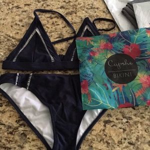Cupshe Moonlight Shadow Triangle Bikini Set